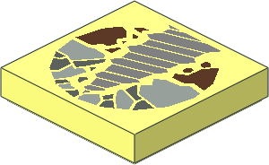 Tile  2 x  2 with Rock Drill Pattern
