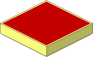 Tile  2 x  2 with Red Top Pattern