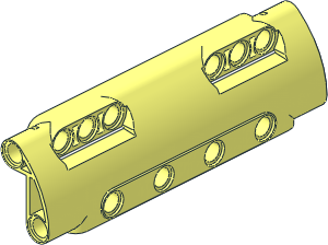 Technic Panel Smooth 11 x 2 x 3 with 10 Front Pin Holes Technic Panel Smooth 11 x 2 x 3 with 10 Front Pin Holes