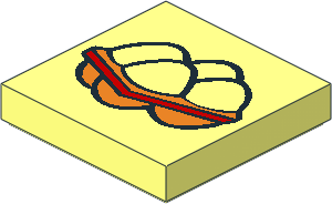 Tile  2 x  2 with Fabuland Eggs Pattern