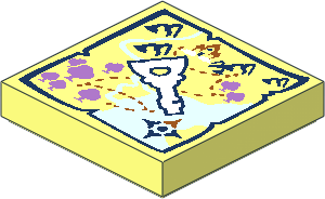 Tile  2 x  2 with Map, with Elves Key Pattern