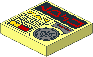 Tile  2 x  2 with SW Aurebesh "LOCK" Console Pattern