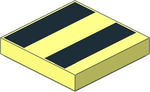 Tile  2 x  2 with  2 Black Rectangles Pattern