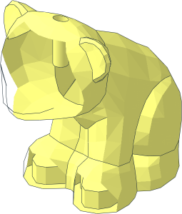 ~Animal Bear Baby Cub Sitting without Patternable Area