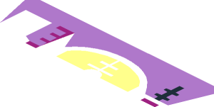 ~Sticker  0.9 x  1.8 with Slide Lever, Horizon Screen and Magenta and Lime Buttons - Half