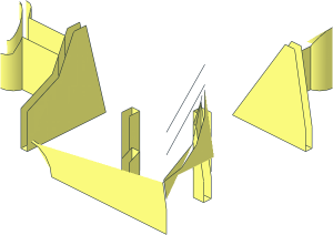 ~Duplo Train Tender Top  4 x  4 with Recess without Patternable Surfaces - Quarter