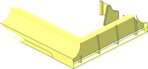 ~Duplo Train Tender Top  4 x  4 with Recess without Patternable Surfaces - Half