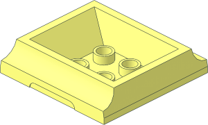 Duplo Train Tender Top  4 x  4 with Recess