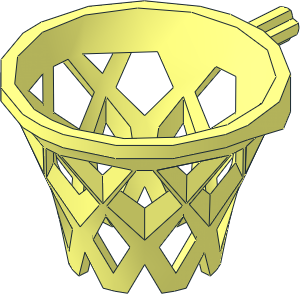 Minifig Basketball Net with Axle Minifig Basketball Net with Axle