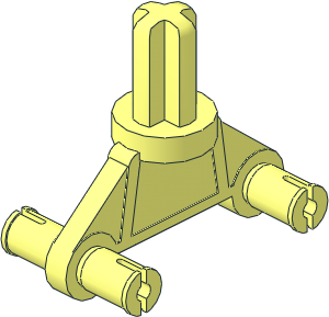 Technic Axle with  4 Wheel Pins