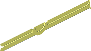 ~Duplo Train Steam Engine Push Rod - Common Geometry - Quarter