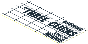 Sticker Back  1.8 x  3.8 with "THREE CLICKS" Sign