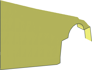 ~Duplo Train Base  6 x  2 - Top - Quarter