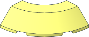 Brick  4 x  4 Corner Round with Slope 45 Chamfer Brick  4 x  4 Corner Round with Slope 45 Chamfer