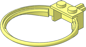 Brick  1 x  2 with Hoop and Axle