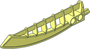 Constraction Blade 12L Curved with 2 Pinholes and Axle Constraction Blade 12L Curved with 2 Pinholes and Axle