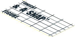 Sticker Back  1.8 x  3.8 with "& A SNAP" Sign