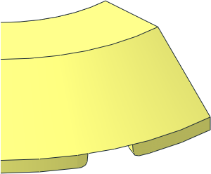 ~Brick  4 x  4 Corner Round with Slope 45 Chamfer Half ~Brick  4 x  4 Corner Round with Slope 45 Chamfer Half