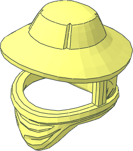 ~Minifig Hat Beekeeper without Visor ~Minifig Hat Beekeeper without Visor