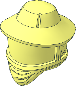 Minifig Hat Beekeeper Minifig Hat Beekeeper