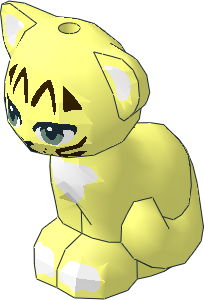 Animal Cat Sitting with Sand Green Eyes, Dark Brown Facial Markings and White Auricles, Chin, Chest and Paws Pattern