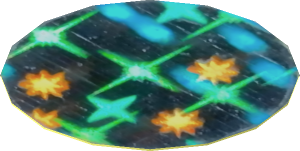 Sticker  1.8 x  1.8 with Round Exploriens Stars Hologram