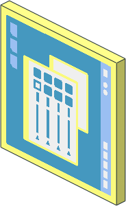 Roadsign Clip-on 2 x 2 Square with 2 Open Windows on Computer Screen Pattern Roadsign Clip-on 2 x 2 Square with 2 Open Windows on Computer Screen Pattern