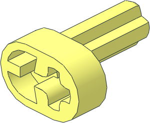 Technic Engine Crankshaft with Hole and Blocker