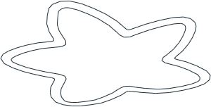 ~Duplo Horisontal Leaves - Inner Leaf Edges