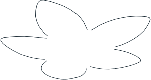 ~Duplo Horisontal Leaves - Outer Leaf Edges