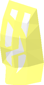 ~Minifig Armour Plate with White Ornaments Pattern - Half