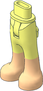 Figure Friends Legs and Hips with Trousers with Back Pockets with Light Nougat Boots Pattern Figure Friends Legs and Hips with Trousers with Back Pockets with Light Nougat Boots Pattern