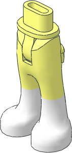 Figure Friends Legs and Hips with Trousers with Back Pockets with White Boots Pattern Figure Friends Legs and Hips with Trousers with Back Pockets with White Boots Pattern