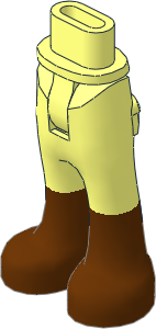 Figure Friends Legs and Hips with Trousers with Back Pockets with Reddih Brown Boots Pattern Figure Friends Legs and Hips with Trousers with Back Pockets with Reddih Brown Boots Pattern