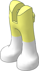 Figure Friends Legs with Trousers with Back Pockets with White Boots Pattern Figure Friends Legs with Trousers with Back Pockets with White Boots Pattern