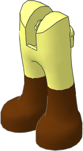 Figure Friends Legs with Trousers with Back Pockets with Reddih Brown Boots Pattern Figure Friends Legs with Trousers with Back Pockets with Reddih Brown Boots Pattern