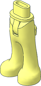 Figure Friends Legs and Hips with Trousers with Back Pockets (Thin Hinge)