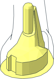 ~Figure Friends Foot Underside for Legs Bare with Thin Hinge ~Figure Friends Foot Underside for Legs Bare with Thin Hinge