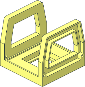 Duplo Train Compartment/Container Frame  4 x  4 x  3 Duplo Train Compartment/Container Frame  4 x  4 x  3