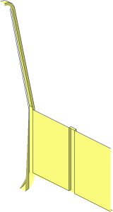 ~Duplo Train Freight Car Canopy without Patternable Surfaces - Quarter