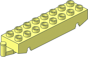 ~Duplo Train Base  8 x  2 with Two Axles - Top