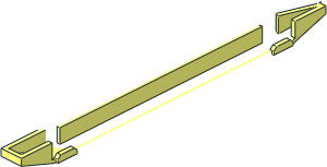 ~Duplo Train Base  8 x  2 with Two Axles - Bottom - Half