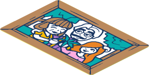 Sticker  1.8 x  2.8 with Beekeeper Picture Frame