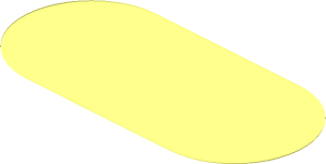 ~Sticker Back  1.8 x  3.8 Oval