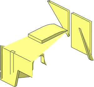 ~Duplo Train Base  8 x  4 - Top - Quarter ~Duplo Train Base  8 x  4 - Top - Quarter