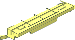 ~Duplo Train Base  8 x  4 - Top - Half