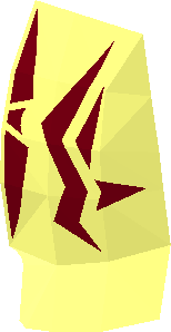 ~Minifig Armour Plate with Dark Red Ornaments Pattern - Half