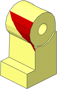 Minifig Leg Right with Red Leotard Pattern