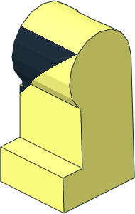 Minifig Leg Left with Black Leotard Pattern