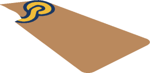 ~Sticker  0.8 x  2.8 with Medium Nougat Drawer with Ornamented Gold Handle Half